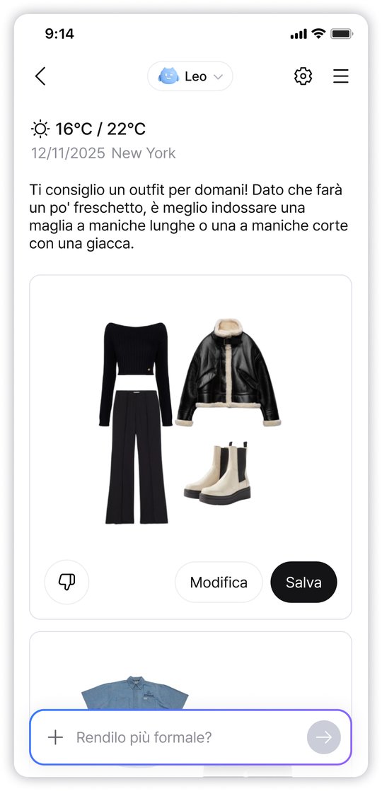 Outfit Consigliati dall'IA