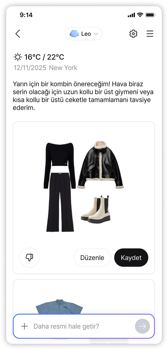 Yapay Zeka Kombin Önerileri