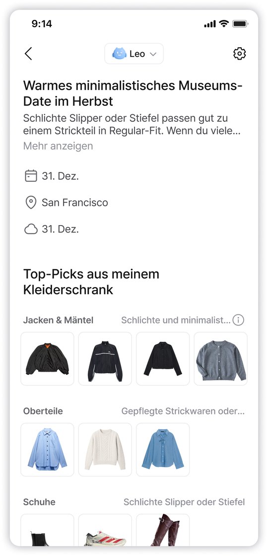 KI-Outfit-Empfehlungen