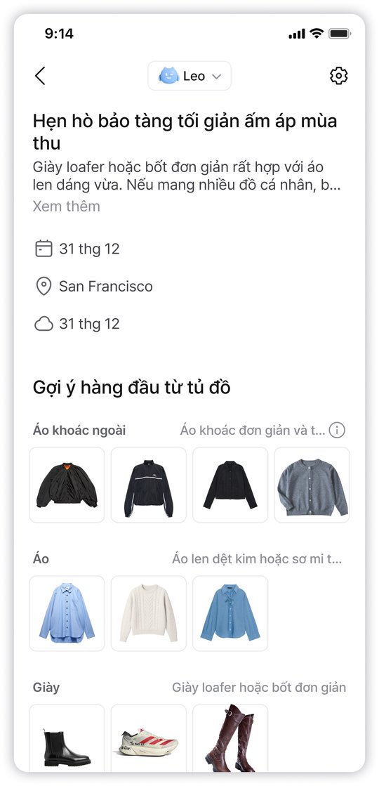 Gợi ý trang phục bằng AI