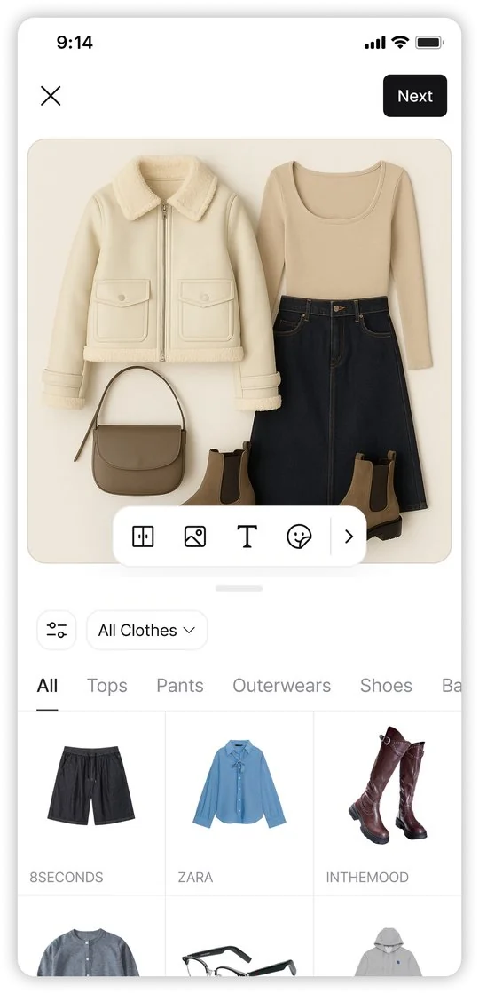 Acloset Outfit Builder
