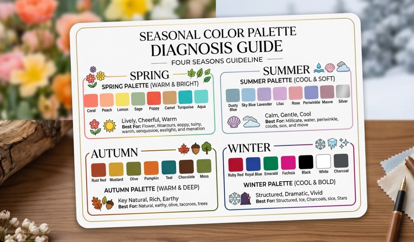 A Guide to 4-Season Personal Color Palettes